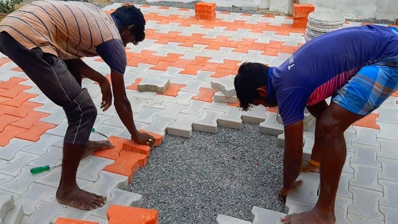 Interlocking Paver Laying